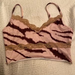 Zebra pattern cami top